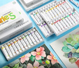 马利(Marie's)水彩颜料盒装36色12ml 便携铝管学生初学者儿童水彩绘画套装 膏体细腻色彩饱和E1343 速写 马克笔绘画 实拍图