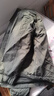 罗蒙（ROMON）秋冬加棉加厚外套男士青年棉衣服休闲连帽工装款防风夹克冲锋衣男 D240-M1091灰绿色 4XL 实拍图