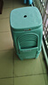 腾塑港龙 凳子0509-4只装浅蓝色塑料凳子家用加厚塑料凳经济型板凳成人餐桌登子客厅高凳熟胶板凳方凳 实拍图