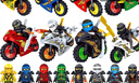 乐高难度幻影忍者人仔小人偶男童拼装玩具生日礼物  8摩托车+8人仔多袋装兼容樂高 实拍图