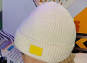 柠檬宝宝儿童帽子秋冬男女童毛线帽保暖护耳宝宝小孩针织帽 赫莱白 48  实拍图