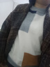 AEMAPE针织衫女加厚2025秋冬季新款毛衣内搭打底衫宽松显瘦舒适保暖上衣 藏蓝色 L 建议120-135斤 实拍图