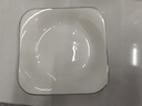 千扶里 装创意欧式餐具陶瓷家用菜盘酒店装菜盘子深盘汤方盘子 8.5英寸方盘【10只】 实拍图