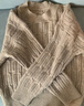 尚都比拉慵懒风内搭毛衣女冬季加厚保暖上衣高级感宽松针织衫浅卡其色均码 实拍图