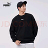 彪马（PUMA）加绒宽松秋冬卫衣套头衫男子运动休闲圆领长袖上衣534365 黑色-01 XL (185/104A) 实拍图