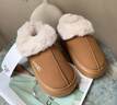 朴西女士棉拖鞋冬季包跟室内厚底居家居情侣款保暖加绒冬天棉鞋女 棕色 38 【38-39】 实拍图
