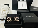 香奈儿（Chanel）耳环经典双C珍珠耳钉优雅气质精致耳坠 生日礼物送女友同价618 黑白撞色ABC996-B16125-NW385 均码 实拍图