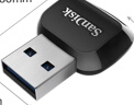 闪迪（SanDisk）USB3.2 高速读卡器 TF内存卡读卡器 适用手机平板/运动相机/无人机/行车记录仪/监控存储卡读卡器 实拍图