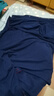 红豆居家男式220g精梳纯棉紧密赛络纺长袖家居服男睡衣 极夜蓝 3XL 实拍图