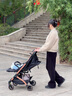 cam IL MONDO DEL BAMBINO意大利进口婴儿推车一键收车婴儿0-4岁可坐可躺带减震可手拉折叠 Compass 2.0 col194 雅黑金 实拍图