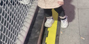B.Duck小黄鸭童鞋女童软底运动鞋闪灯发光鞋秋季亮灯跑鞋5015A白紫24 实拍图