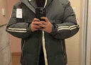 回力棉服男冬季加厚保暖连帽外套男潮流宽松棉衣防寒男装深灰色4XL 实拍图