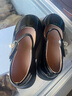 G.duck小黄鸭女童小皮鞋2024春秋新款黑色玛丽珍鞋鞋子演出鞋儿童公主鞋 黑色 （脚长加1cm下单哦） 36 （内长22.2cm） 实拍图