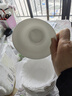 瓷秀源纯白唐山骨瓷碗家用套装微波炉米饭碗面碗粥碗防烫吃饭餐具陶瓷碗 4.5英寸高脚碗6个 实拍图