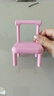 手机支架小椅子创意桌面摆件可爱便携懒人折叠办公室小巧凳子创意板凳子礼物 粉色小凳子手机支架(限时抢) 实拍图