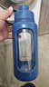 富光塑玻双层玻璃水杯子大容量商务车载男女便携式带过滤办公室泡茶杯 800ML 蓝色 双口版  实拍图
