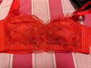 梦芭蒂内衣女刺绣蕾丝文胸大胸显小显瘦本命年红色无钢圈聚拢防下垂胸罩 实拍图