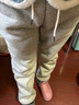真维斯（Jeanswest）加绒裤女秋冬季新款束脚裤小个子显瘦加厚保暖羊羔绒长棉裤子女生 麻灰 纯色 2XL 实拍图