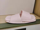 洁丽雅折叠旅行拖鞋女夏便携式浴室洗澡防滑游泳酒店出差一次性凉拖鞋男 粉色 【1.0 经典款｜店长力荐】 36 -38(标准码) 实拍图