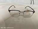 WAN XIN 新款 1.67超薄高清防蓝光镜片男可配度数送商务眼镜框女Z 149黑色 GM同款显脸小  配万新1.67MR-7超薄防蓝光镜片 实拍图