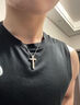 中国黄金（CHINA GOLD）纯银项链女士S925银十字架项链情侣款吊坠生日礼物送女友男友 【今/次日达】女款【甄选礼盒】 实拍图