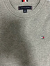 TOMMY HILFIGER【柔软纯棉】秋冬男装纯棉潮流多色商务休闲通勤内搭打底针织毛衣 【纯色绣标毛衣】极简灰P7D XL （推荐：165-180斤） 实拍图