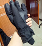 手套女冬季2024新款加绒加厚保暖防寒可触屏男防风电动车滑雪手套 男女通用黑灰（掌围20-24cm） 【升级加厚/抗风蓄热】 1双 实拍图