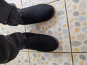 布舍元老北京布鞋棉鞋高帮羊毛保暖男中老年防滑爸爸鞋74X-0214黑色39 实拍图
