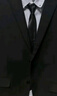 席臣加肥加大码西装外套休闲男宽松商务西服显瘦大号胖子肥佬西服套装 三件套黑色 5XL （210-230斤） 实拍图