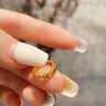中国黄金（CHINA GOLD）碎冰冰素圈18k金耳钉女2026年新款耳饰生日七夕情人节礼物送女友 京速达-18k金满天星耳扣 实拍图
