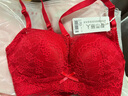 都市丽人本命年内衣女新年红色文胸专利聚拢无钢圈蕾丝胸罩2B0514 实拍图
