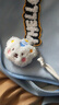网红可爱毛绒饰品配件胸针少女背包挂饰批发毛绒钥匙扣 毛绒帽子熊【白色】 实拍图