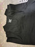 妙境天然【3件装】100%纯棉 男士背心运动跨栏大码健身夏季紧身打底吸汗 黑+黑【2件】 XL 建议 120-140斤 实拍图