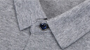 恒源祥长袖T恤男士纯色翻领含桑蚕丝体恤百搭上衣HJ151中灰加绒170/88A 实拍图