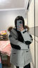 波司登（BOSIDENG）【反季】冬季极寒羽绒服鹅绒于适同款男女情侣款短款大毛领外套 冰川灰8235【蓝灰色调】 冰川灰 M 165/88A 体重约120-140斤 实拍图