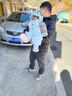 巴拉巴拉balaOne童装儿童羽绒服连体衣2025冬装哈衣爬服萌趣208425120204 实拍图