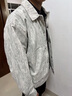 NASADKGM外套男美式复古工装衬衫夹克男宽松休闲百搭情侣上衣服大码男装 米灰 XL 实拍图