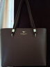 花迹品牌真皮托特包女士单肩包2025新牛皮软包时尚百搭日常情人节包包 可可棕 实拍图
