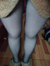 加兹尼黑透肤光腿神器加绒波点黑丝袜女秋冬假透肉打底裤加厚黑色连裤袜 【浅黑/连脚】 1条 均码 厚绒款【适合温度-5℃-5℃】 实拍图