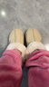 朴西女士棉拖鞋冬季包跟室内厚底居家居情侣款保暖加绒冬天棉鞋女 粉色 38 【38-39】 实拍图