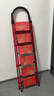 知渡梯子家用折叠梯加厚碳钢人字梯移动楼梯伸缩步梯多功能室内梯子 【步步高升】红色6步梯 实拍图