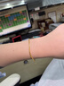 中国黄金（CHINA GOLD）黄金手链女足金首饰凤尾手链素金生日618送女朋友礼物送老婆 时尚凤尾手链 约2.5g 实拍图