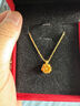 中国黄金（CHINA GOLD）莲花黄金吊坠女足金莲花吊坠好运连连金项链生日送老婆女友礼物 足金莲花+S925链（约0.23g)+玫瑰礼盒 实拍图