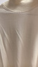 无印良品（MUJI）女式 颈部使用了棉的 可水洗高领毛衣 长袖打底针织衫 BAG15A2A 米白色 L (165/88A) 实拍图