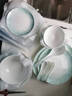 国玥景德镇新款骨瓷碗盘餐具套装釉下彩陶瓷碗具整套创意碗碟家用乔迁 云锦万里釉下彩40件汤碗礼盒装 实拍图