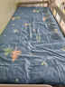 柳伊（Liuei） 纯棉床单宿舍单人床被单单件大学男寝室学生上下铺学校全棉褥单 森林小镇-蓝 120x220cm床单单件【上下铺用】 实拍图