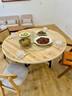 拜浦实木餐桌家用小户型农村吃饭圆桌子带转盘折叠10人15人简易大排档 【杉木】创意圆桌+转盘+桌腿 1.4米 【适用10-11人】送货上门 实拍图