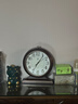 北极星古典欧式座钟客厅家用复古创意挂钟书房静音座挂两用钟 72214-咖木夜光款（座挂两用） 实拍图