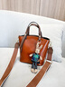 viney水桶包包女包牛皮斜挎包品牌手提包生日礼物送女友老婆 【复古棕】实用高级感轻奢大容量单肩包 实拍图