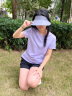 匹克运动套装女夏季跑步运动休闲羽毛球服透气两件短袖短裤女DF152002 实拍图